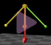 branched planar quadruple pendulum, click to see video