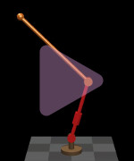 planar double pendulum balancing, click to see video