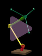 robot balancing in 3D (new version), click to see video